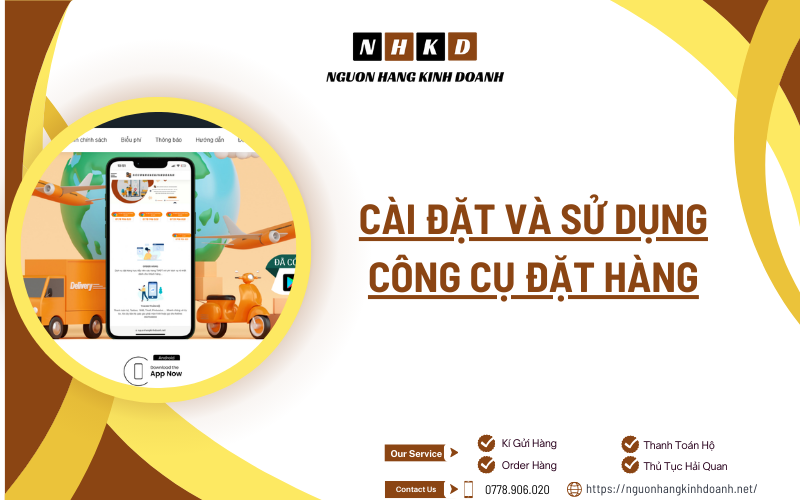 Cài đặt Và Sử Dụng Công Cụ đặt Hàng